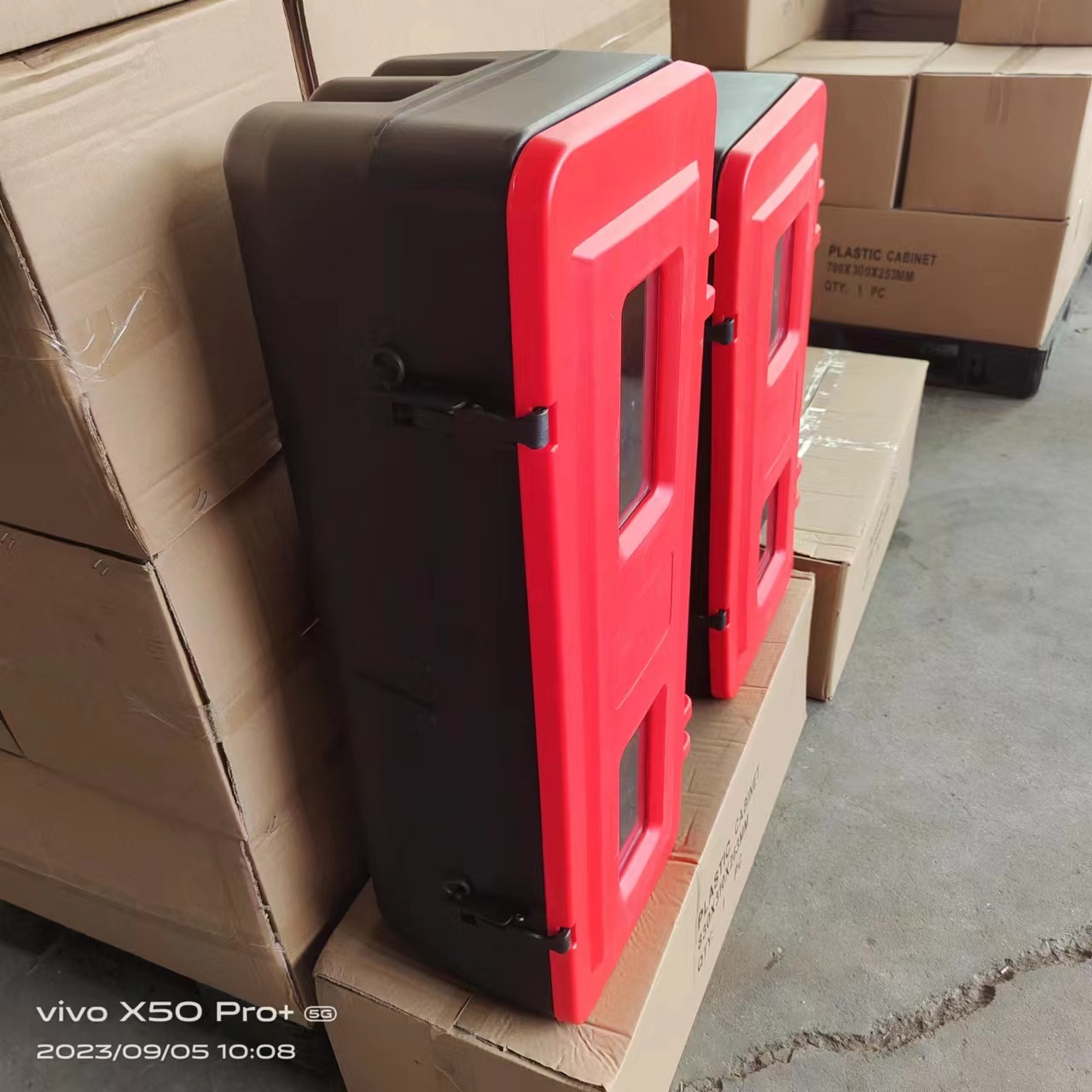 9-12kgの赤いプラスチックキャビネット消火器ボックス