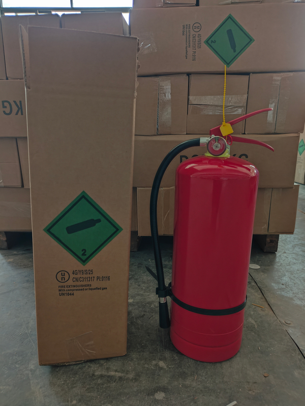 真鍮バルブ付きの木材用6kg乾燥粉末消火器