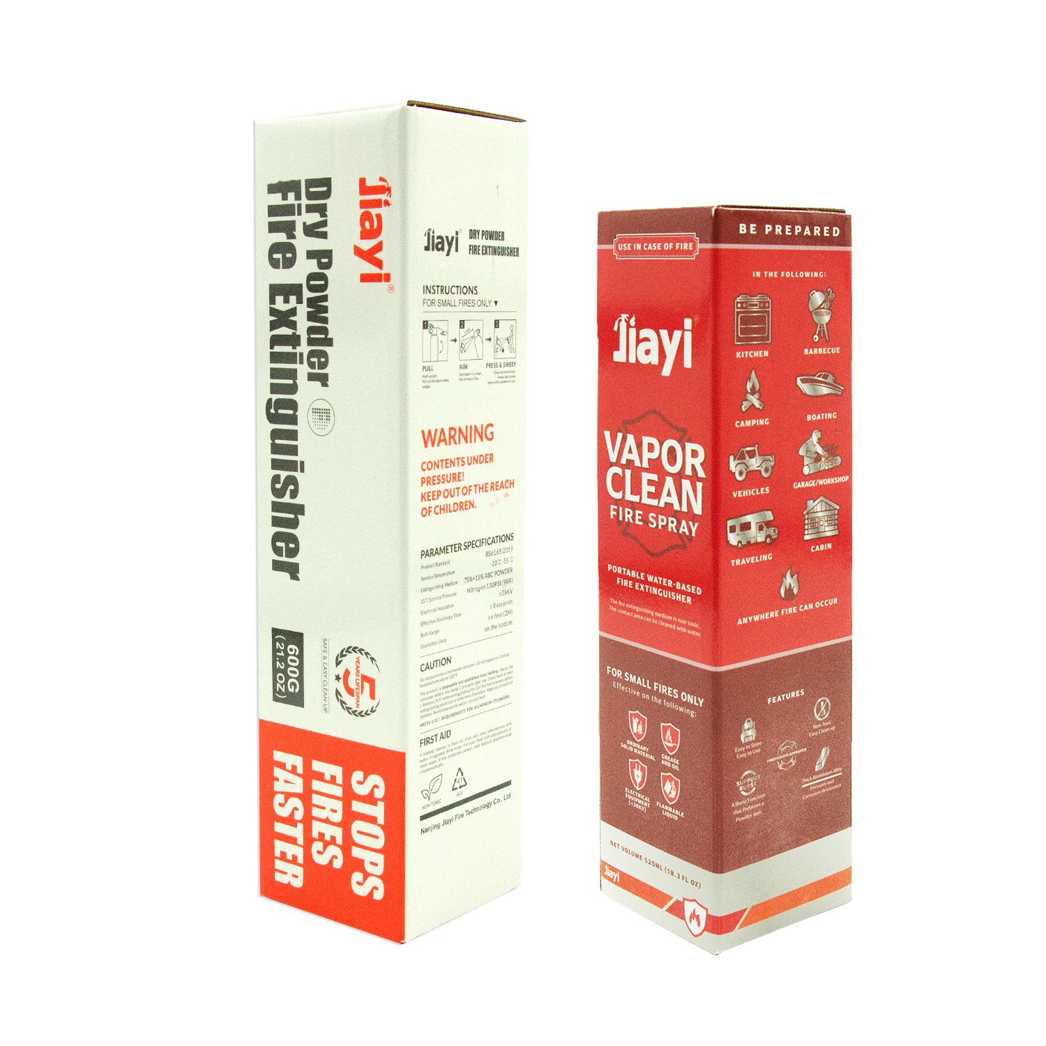 キッチンと車用の車載型水性消火器