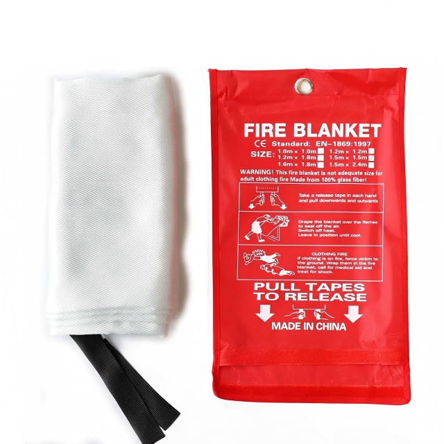 40インチ x 40インチ EN1896 難燃性グラスファイバー緊急消火ブランケット キッチンおよび家庭用