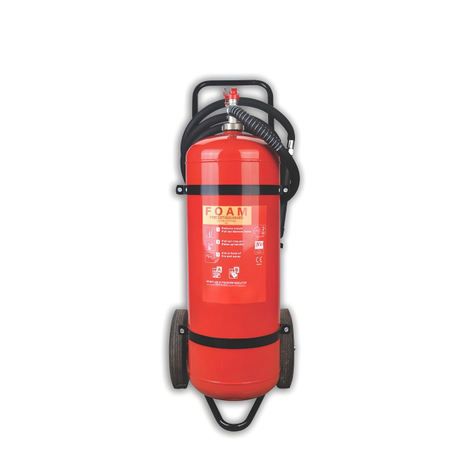 産業等級のセリウム ISO 25L/50L の車輪が付いているトロリー泡消火器 