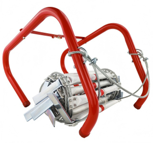 66FT 火災避難はしご 20 メートル折りたたみスチールワイヤーロープはしごアルミ合金緊急サバイバルレスキュー安全滑り止めツール